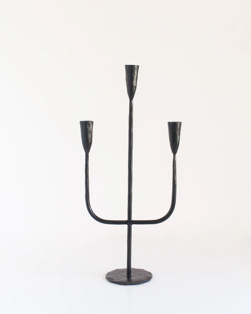 Hand Forged Iron Candelabras