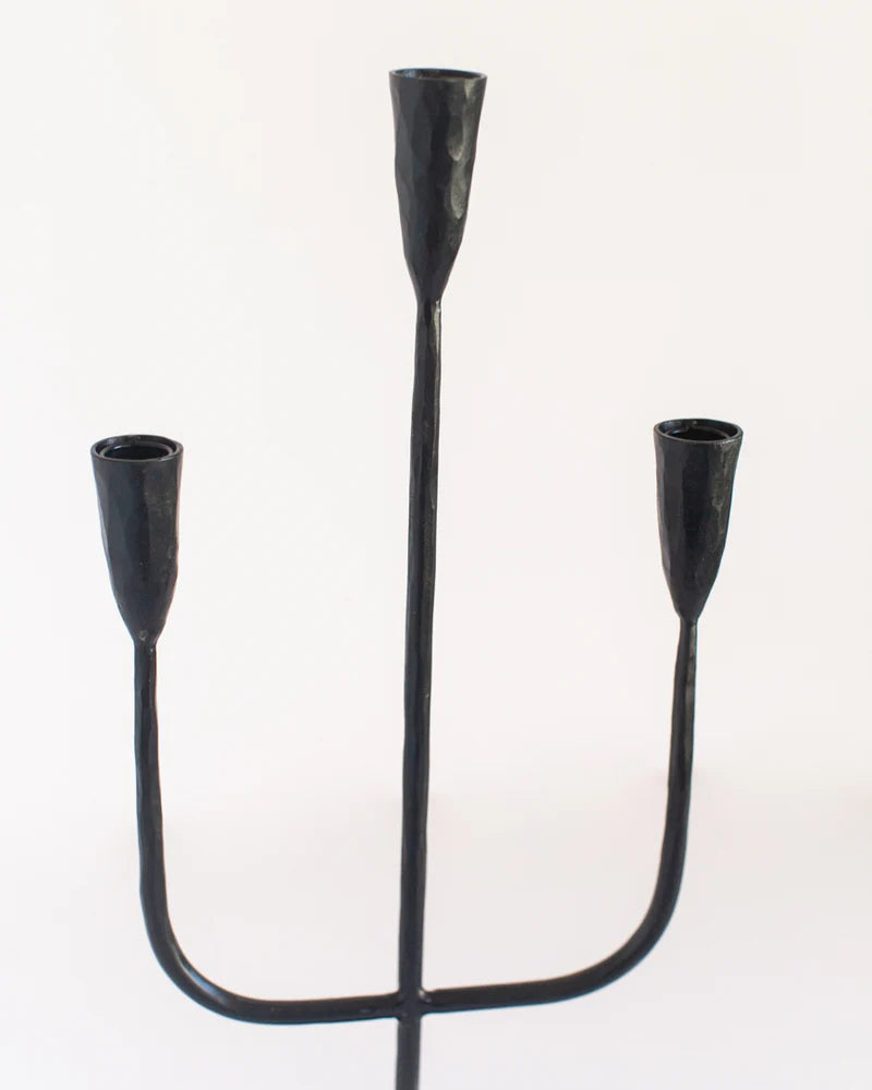 Hand Forged Iron Candelabras