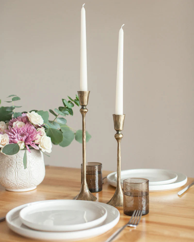 Gemini Hand Forged Iron Candlestands