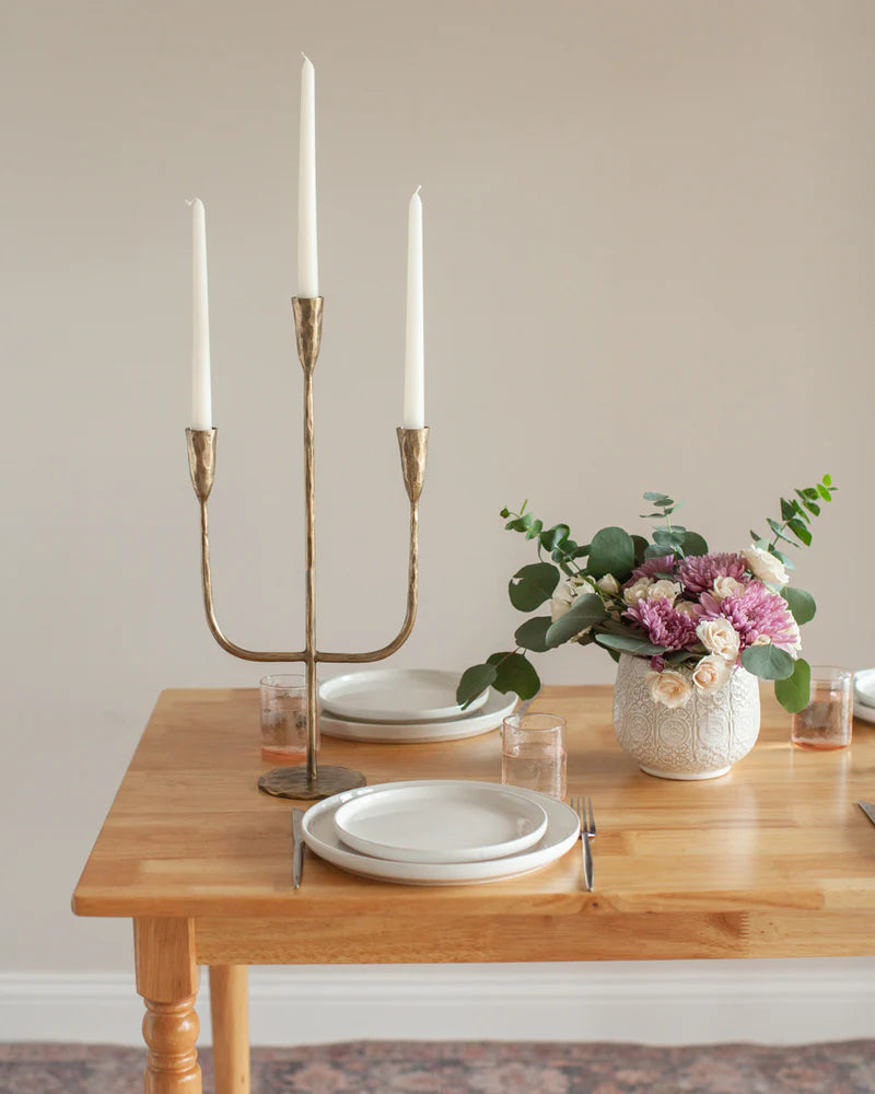 Hand Forged Iron Candelabras