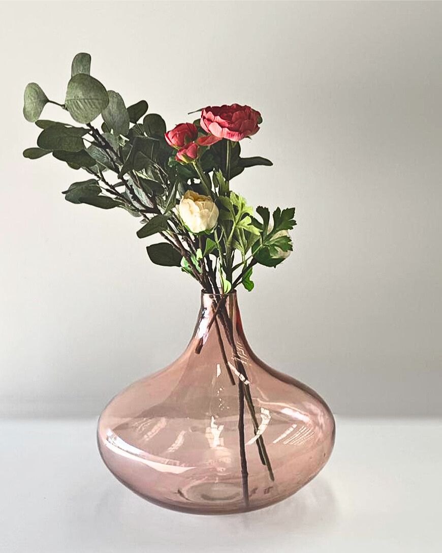 Pendulum Handblown Hammered Glass Vases