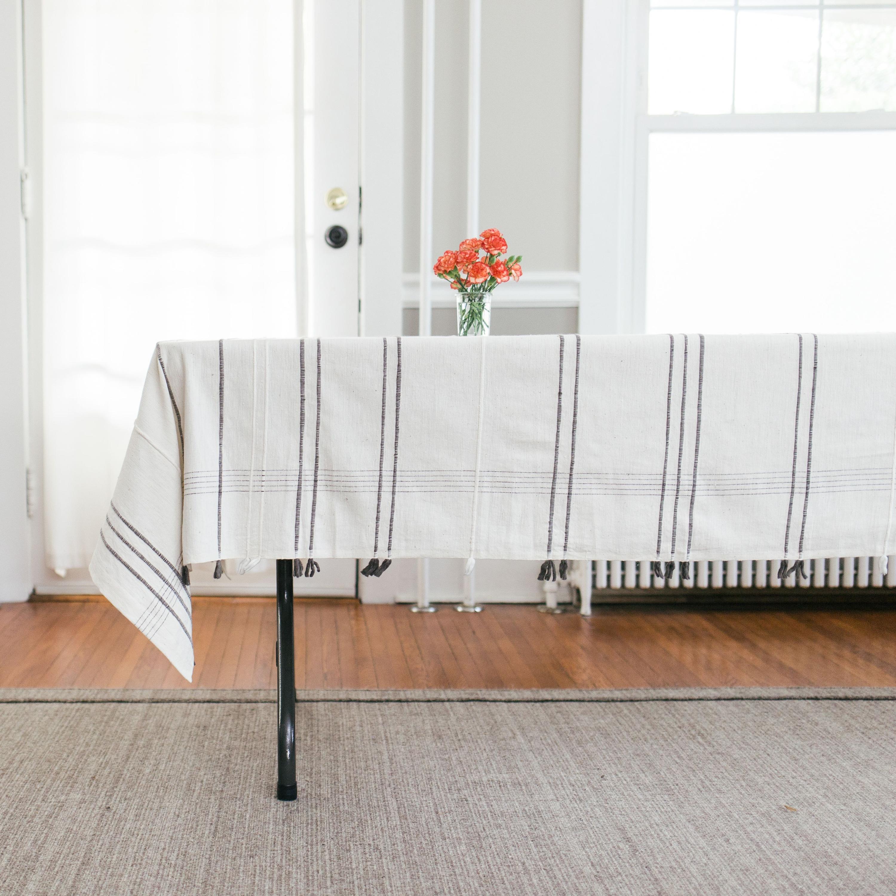 Ribbons Cotton Tablecloth